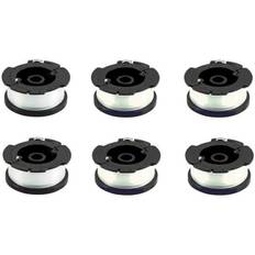 TONDEUSE Lot de 6 bobines de fil A6481 pour coupe-bordures Black+Decker - Diamètre 15 mm - Longueur 10 m - Pour