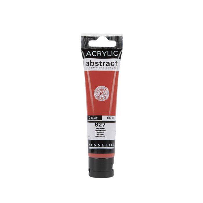 Peinture acrylique - Rouge anglais - 627 - Abstract - Sennelier - Tube 60ml röd