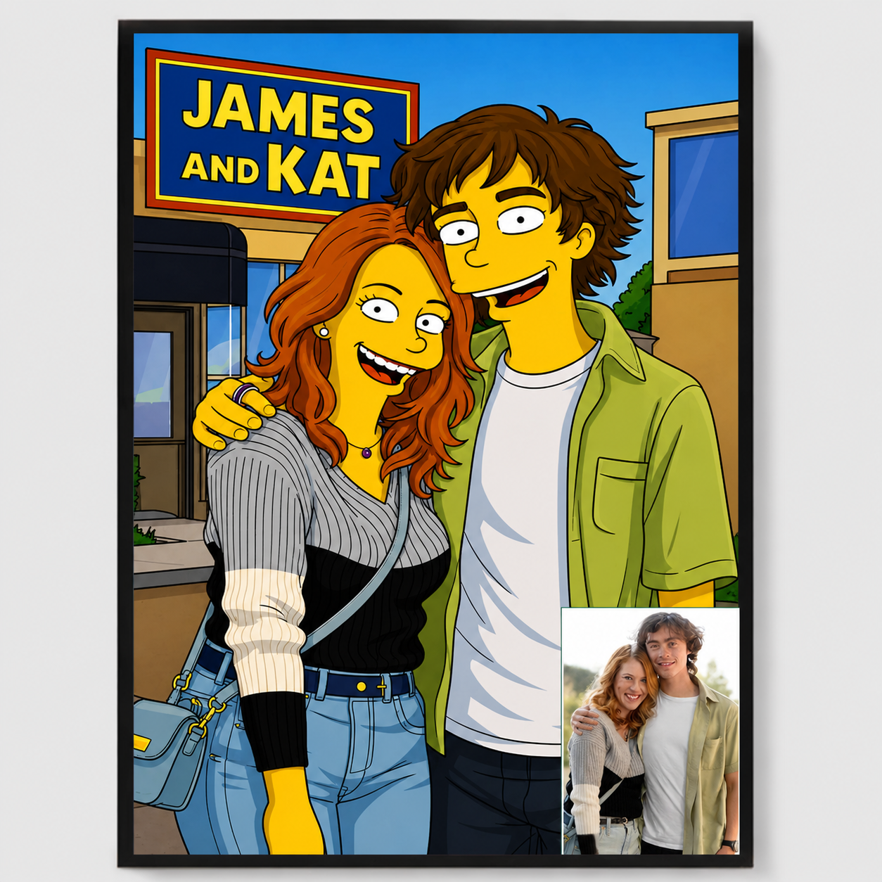 Personlig Poster - Springfield Karaktär Porträtt - AI Poster