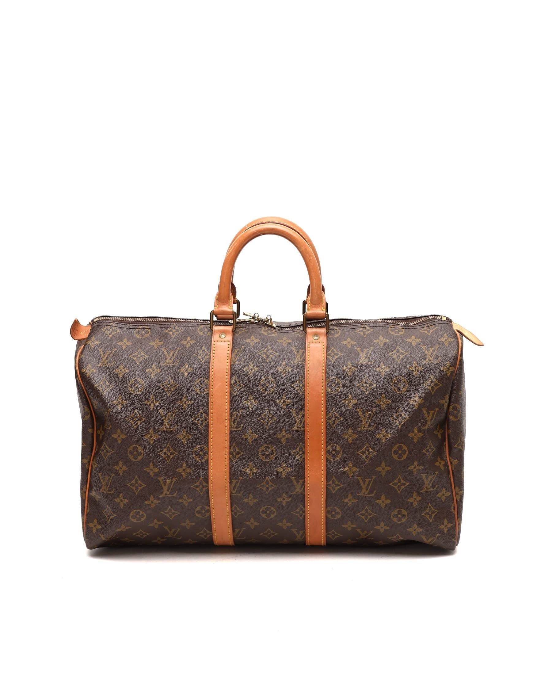 Louis Vuitton Monogram Keepall 45 Weekend Bag - Brown - One Size