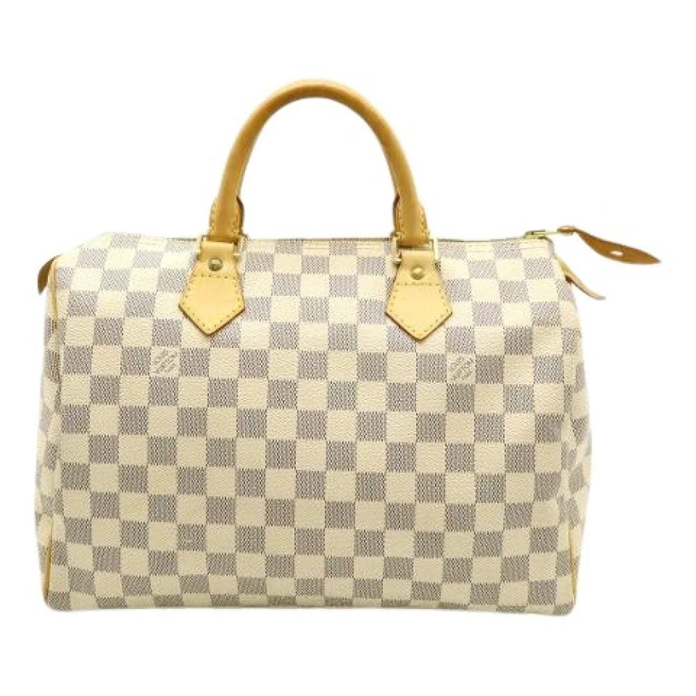 Louis Vuitton Vintage Pre-owned Speedy 30 Damier Azur Håndtaske - Vintage - Dame - Beige - ONE SIZE -