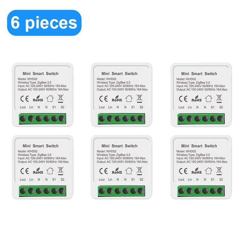 Tuya zigbee switch modul smart home 16a 100-240v arbeta med alexa google home yandex alice röst / fjärrstyrda timing switchar