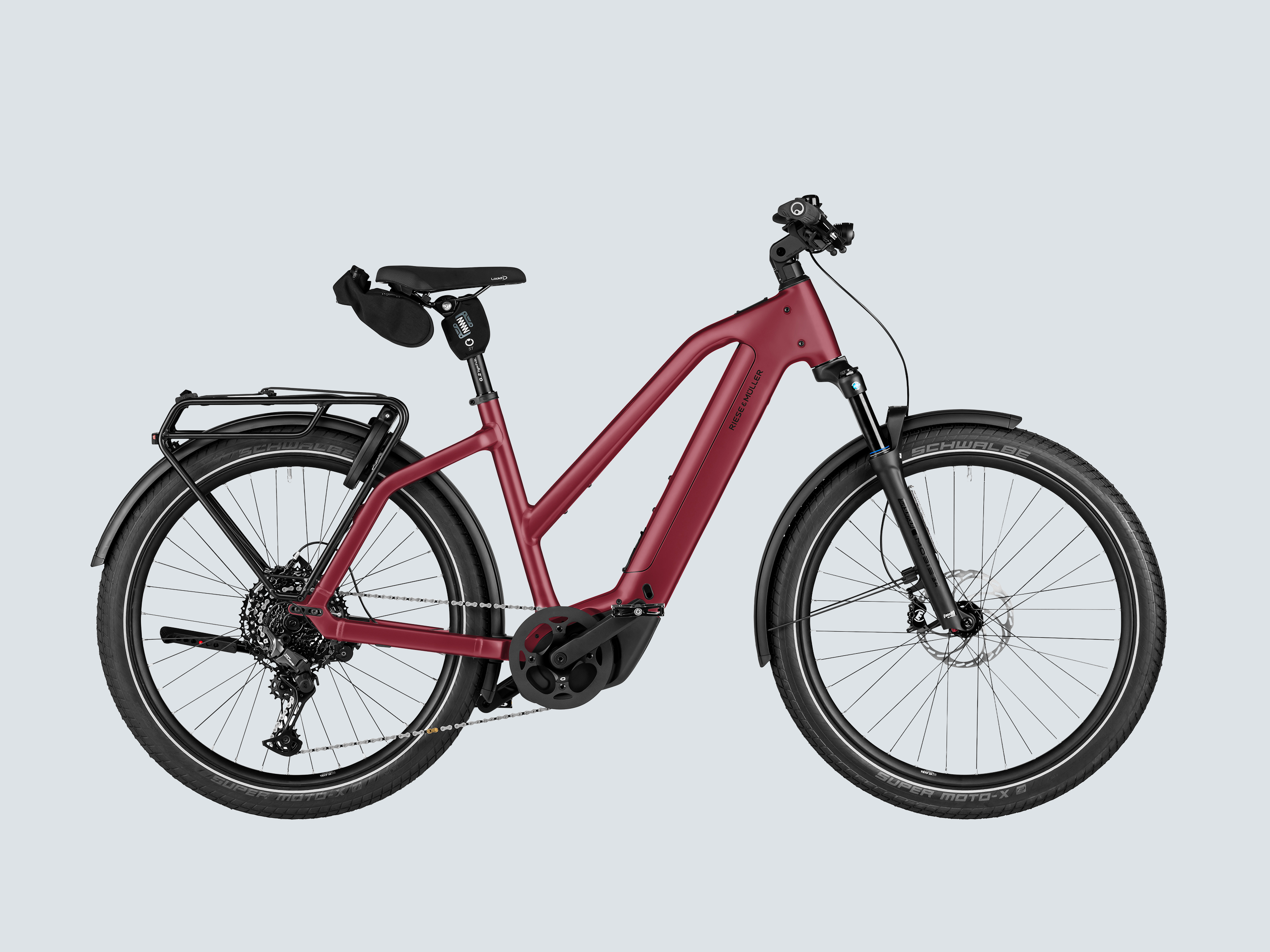 Riese & Müller Charger5 Mixte Touring Pro - Dark Red Matt / Small (160-175 cm)