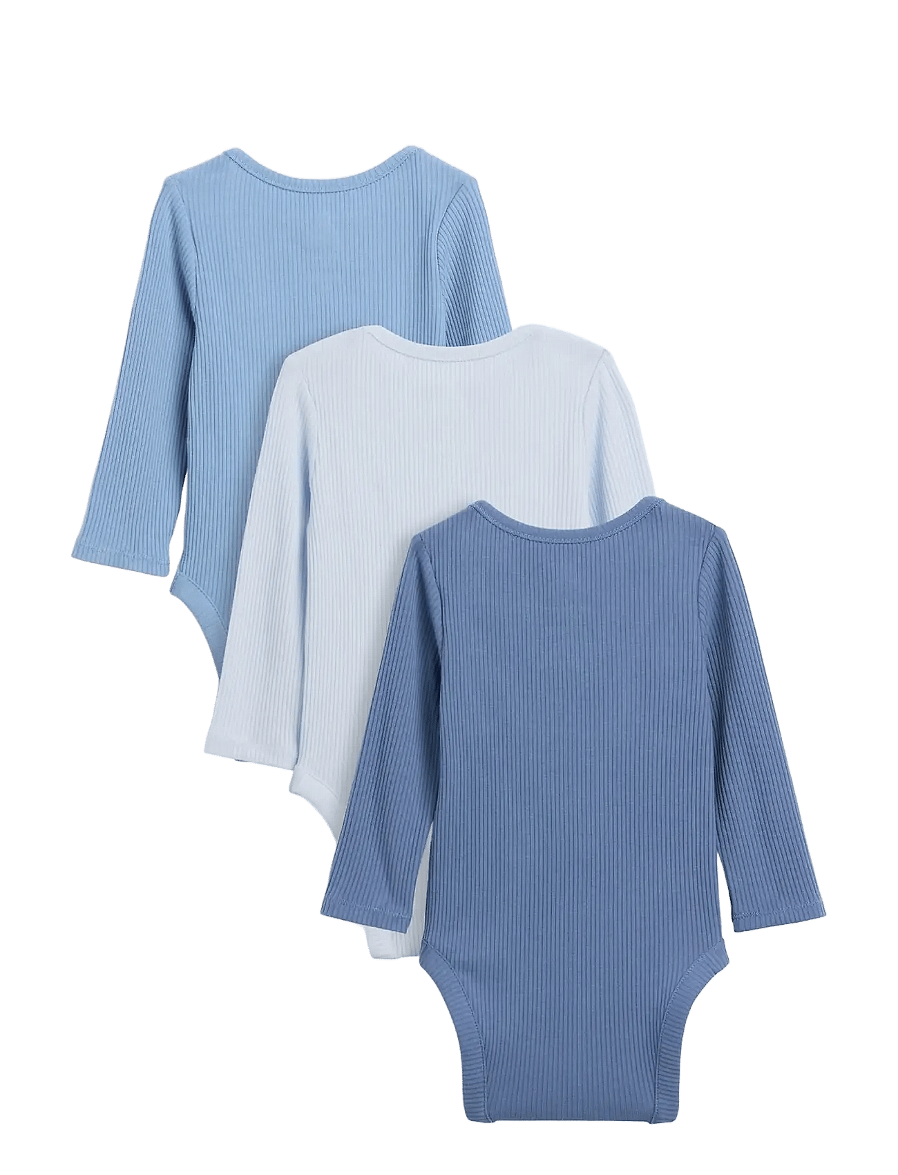 GAP Baby First Favorites Tinyrib Pocket Bodysuit (3-Pack) | Blue | 80/86