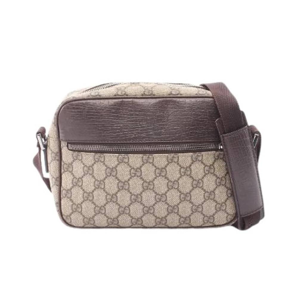 Gucci Vintage - Pre-owned GG Supreme Coated Canvas Shoulder Bag Vintage - Dam - ONE Size - Läder