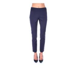 Ralph Lauren, Byxor, Dam, M, Bomull, Blå Byxor med Dragkedja i Sidan - blue (M)