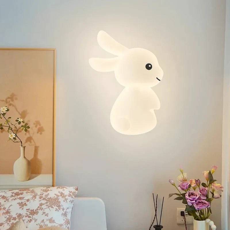 RabbitGlow Lampa - Lekfull LED Barn Vägglampa - En kanin pappa / 3 färgtemperaturer / AC 220V-240V