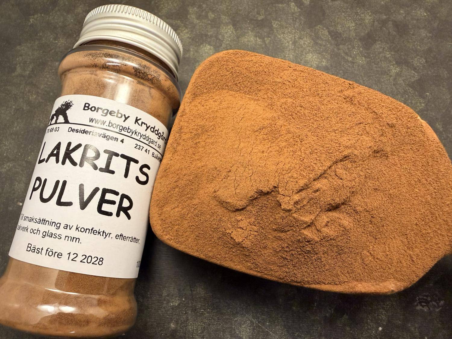 Lakritspulver (100 ml = ca 40 g)