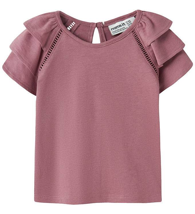 Name It T-shirt - Bomull/Modal - NmfHuda - Mesa Rose - Name It - 1½ år (86) - T-shirt