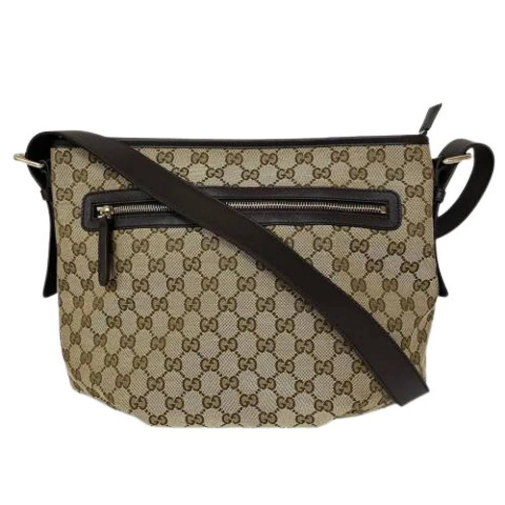Gucci Vintage Pre-owned Canvas gucci-tasker - Vintage - Dame - Beige - ONE SIZE -