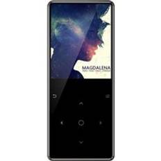 Mp4 spelare bluetooth metall mp3 mp4 spelare bärbar media lektor mp 4 med pekknappar 2.4 tums skärm fm radio walkman hifi - Grå / Byggd -in 8gb