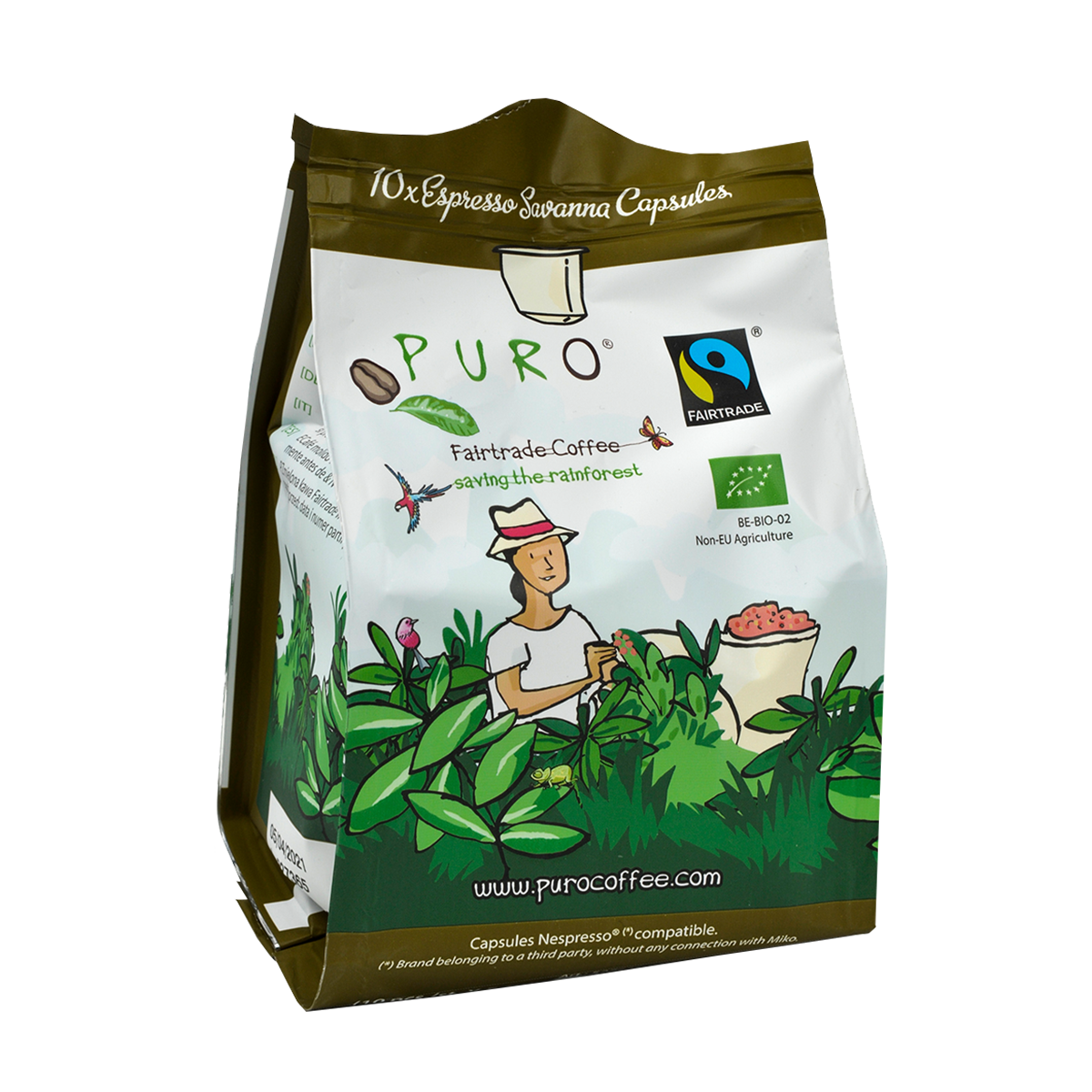 Prøvepakke - Puro Savanna Espresso 10 stk. kaffe kapsler - 10 stk.