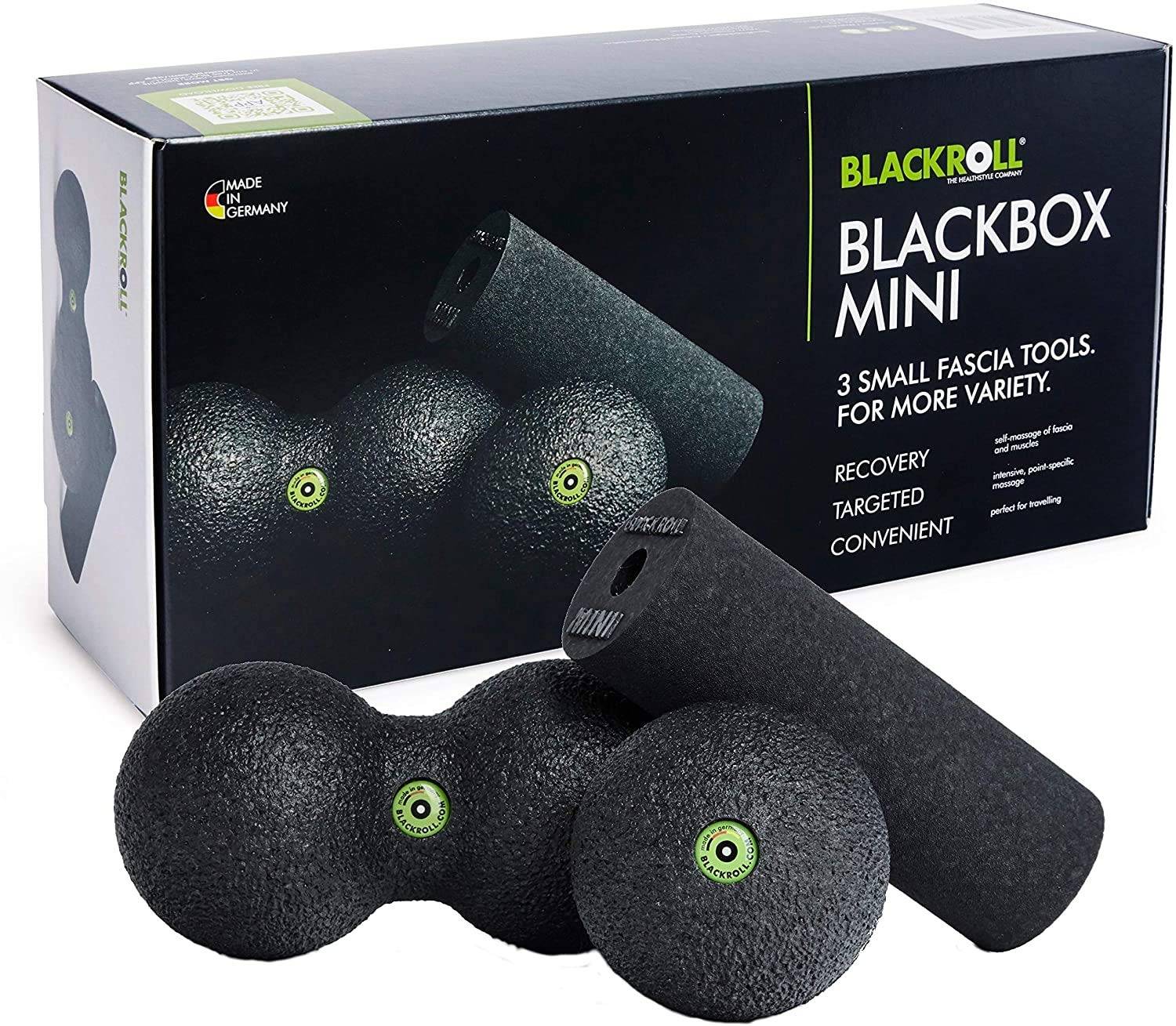 BLACKROLL foam roller mini set BLACKBOX MINI Japanese German-made (official product) svart