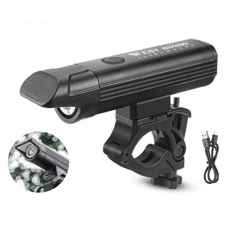 VÄST CYKLING 1300Lm Supert Ljusstyrka Cykellyse 1200mAh Batteri Anti-Glare IPX6 Vattentät Uppladdningsbar Cykelfrontljus