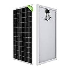 RENOGY 100 W solpanel 12 V monokristallin solcellsmodul, solcellsanordning, idealisk för laddning av 12 V batterier, husbil, balkong, hus, trädgård, husvagn, båt, marinblå, nätoberoende applikationer