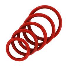 CAZZOMEO - Cockring i rött gummi Size 40 mm