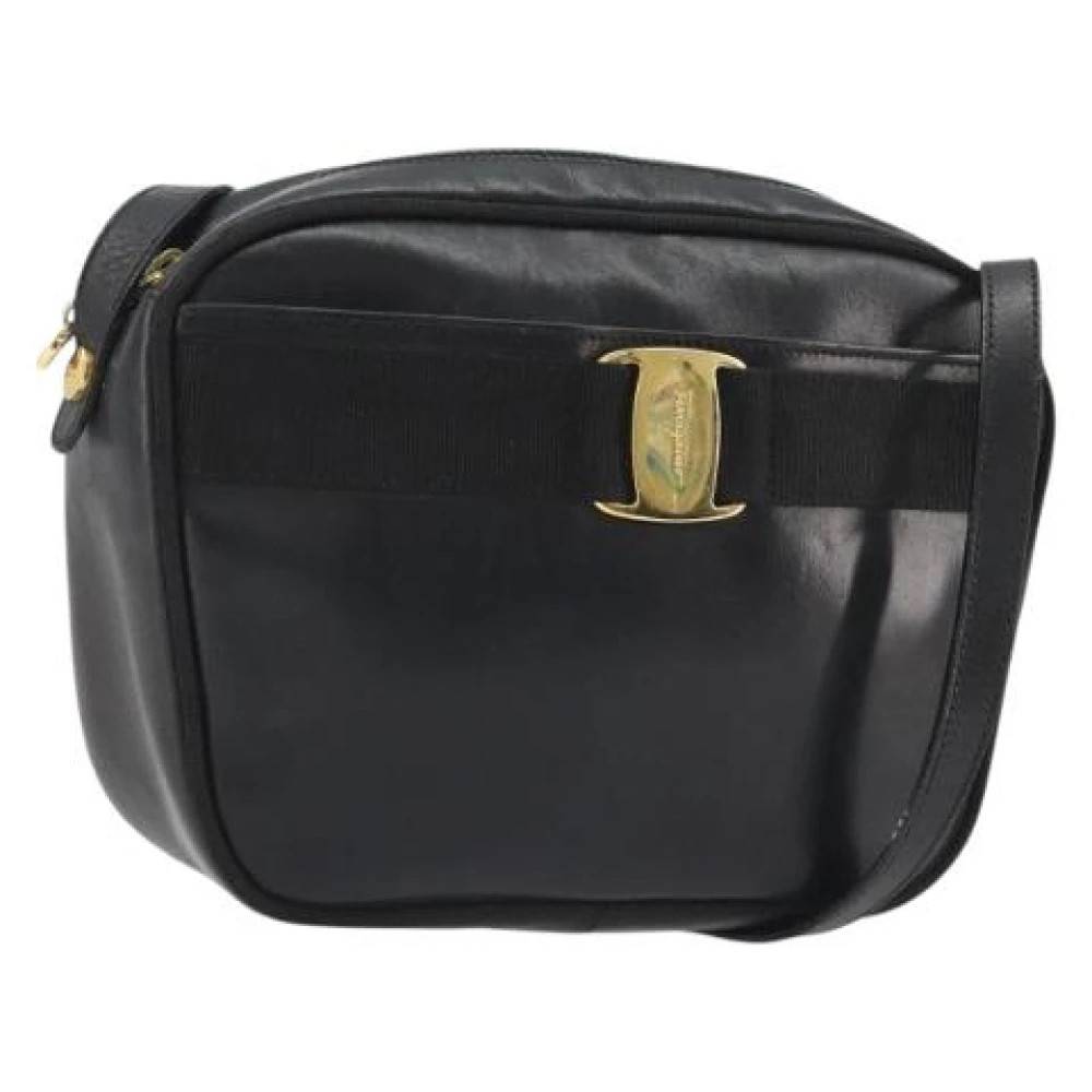 Salvatore Ferragamo Pre-owned Pre-owned Shoulder Bag - Vintage - Dame - Sort - ONE SIZE - Uld
