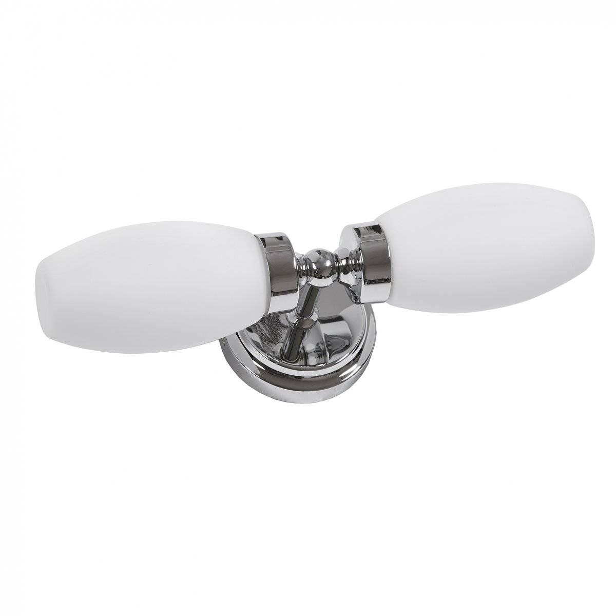 Vägglampa Marstrand Dubbel, Krom