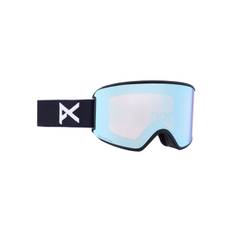 Burton Anon WM3 Low Bridge Fit VRBL with Bonus Lenses and MFI Face Mask Ski/Snowboard Goggles, Women's, Black/PRCV Blue,