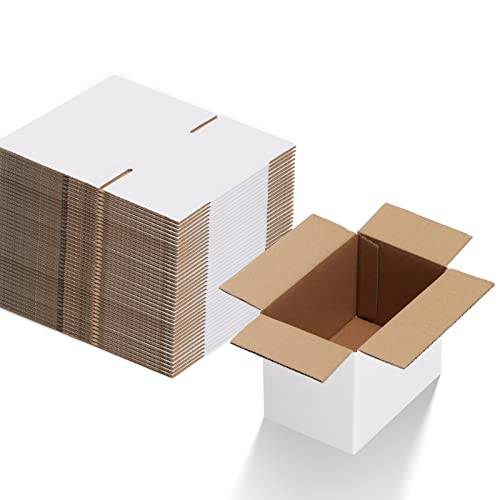EYMPEU 40-pack kartonglådor 15,3 x 10,2 x 10,2 cm, vit fraktlåda, små postförpackningslådor