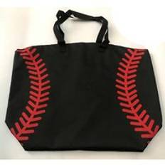 Detaljhandel softball gul baseball vita sömnadsväskor baseball dam bomullsduk sportväskor baseball softball tote bag