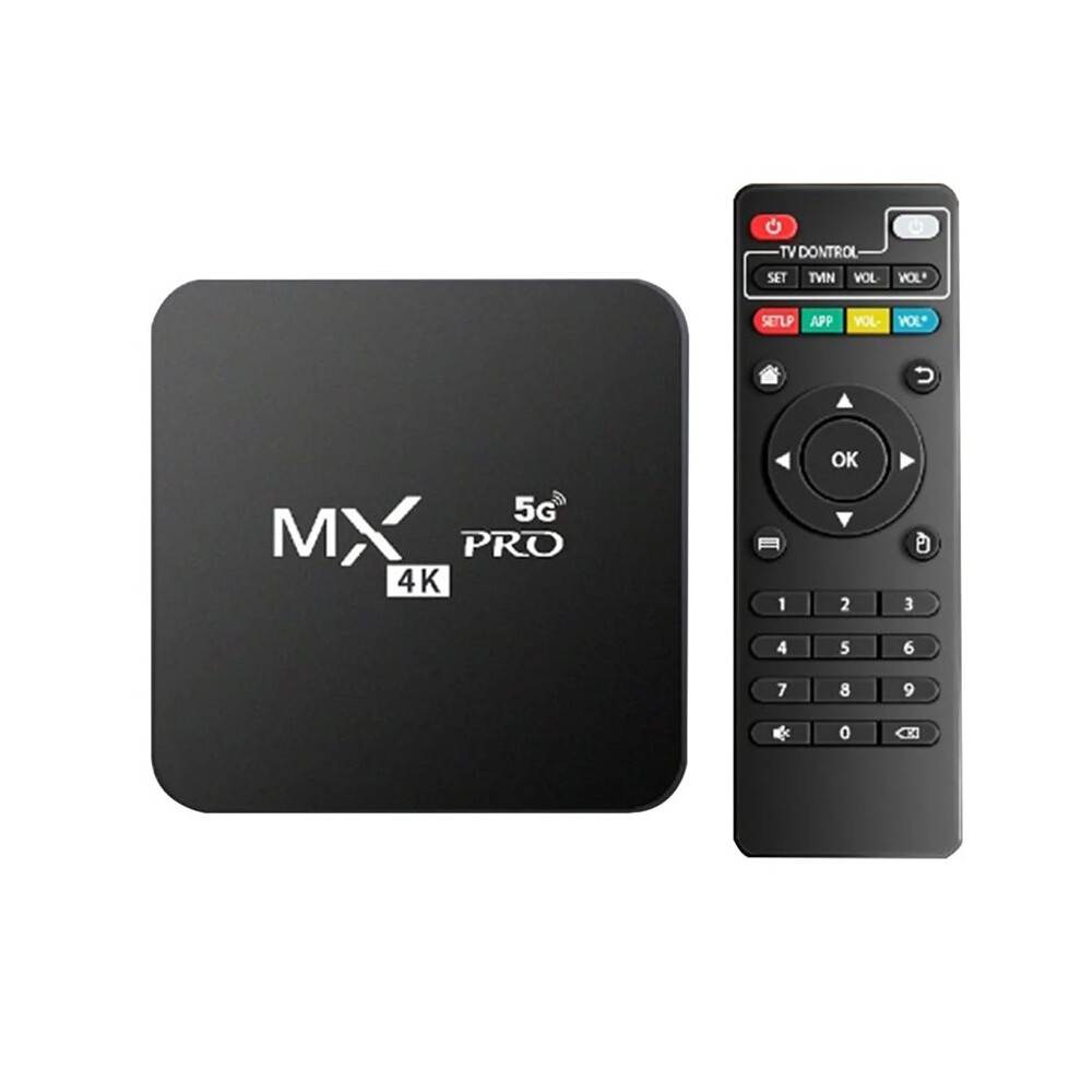 TV BOX Android 12.0 2.4G&5G Dual WIFI BT5.2 HD Media Player Quad Core Video Decoding Set Top Box 1+4G EU Plug