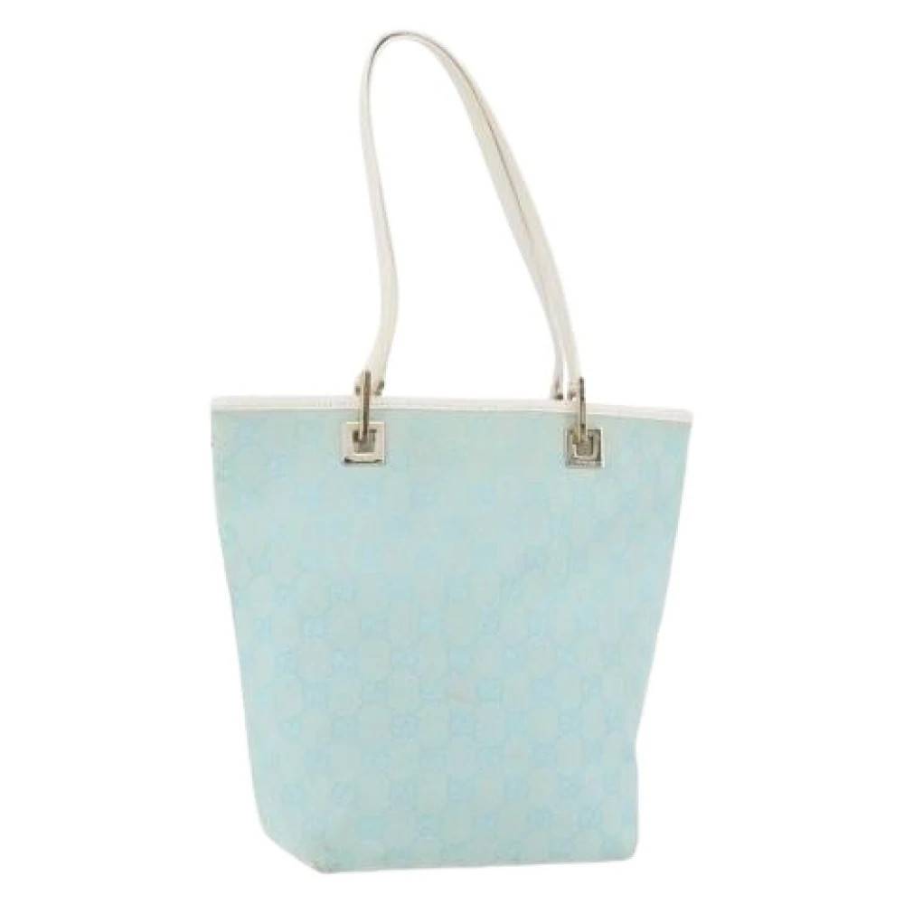 Gucci Vintage Pre-owned Canvas gucci-tasker - Vintage - Dame - Blå - ONE SIZE -