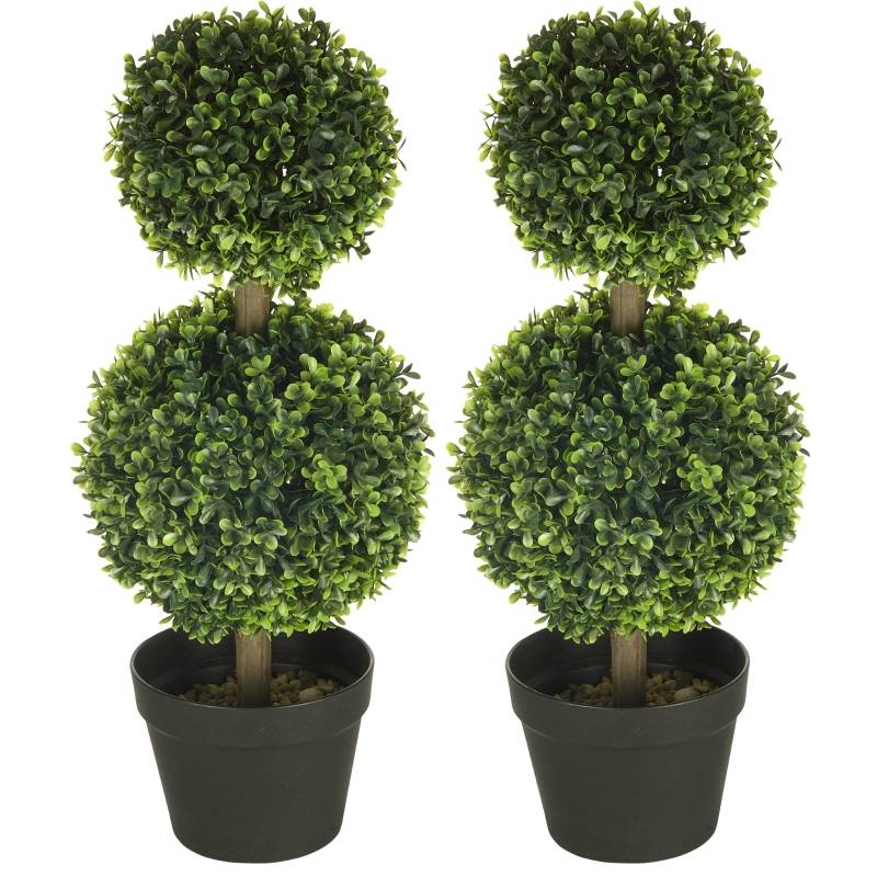 Konstväxt Buxbom 2-pack 60 cm