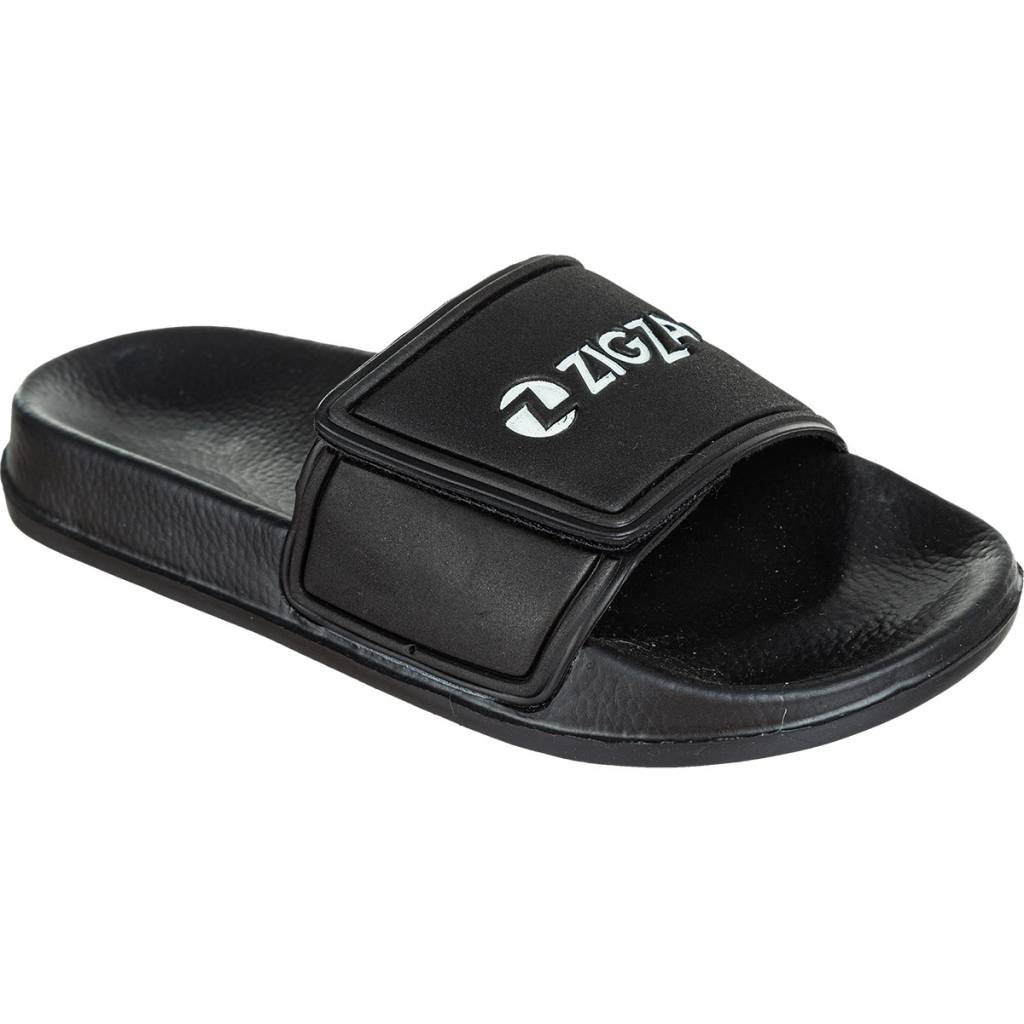 ZigZag Torbugen badesandal med velcro til børn-Sort-32