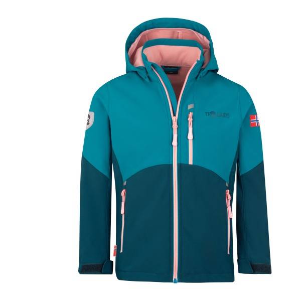 Trollkids Girl's Balestrand Jacket Softshelljakke Børn størrelse 98 farve blå/turkis