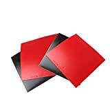 Lioaeust Table Tennis Rubber Cover, Table Tennis Rubber Hard Sponge för Ping Pong Rubber Quick Attack för Ping Pong Rubber Red/Black