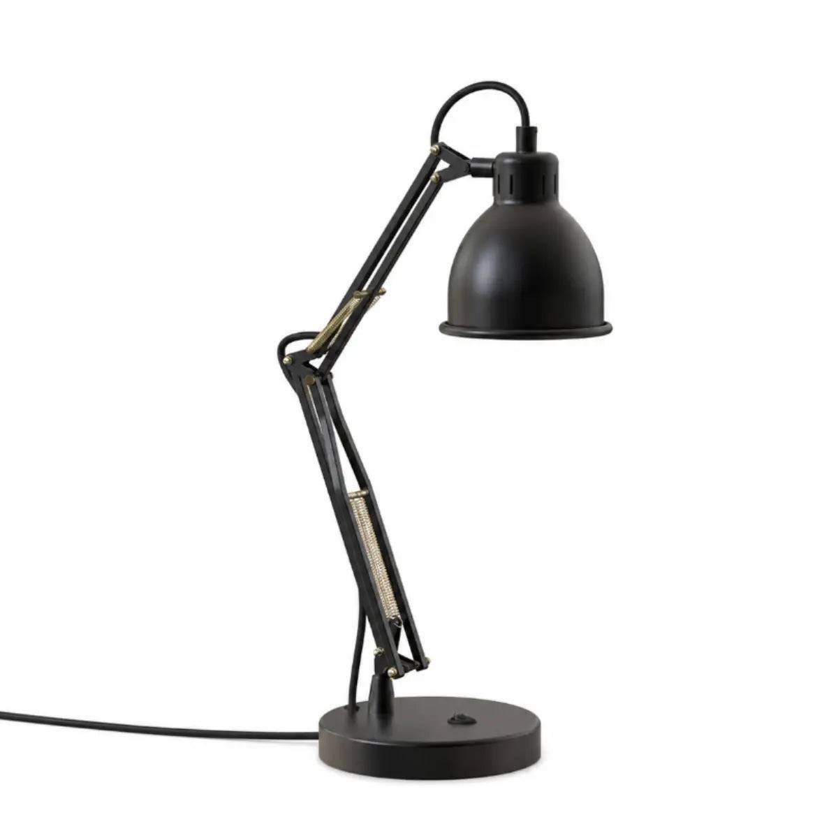 Bordslampa Job 60 cm, Svart/Mässing