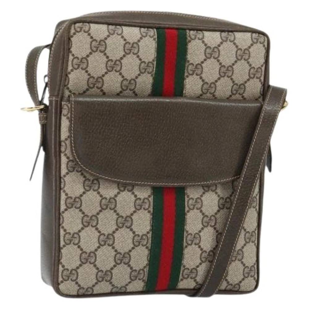 Gucci Vintage Pre-owned Vintage GG Canvas Skuldertaske - Vintage - Dame - Beige - ONE SIZE - Uld