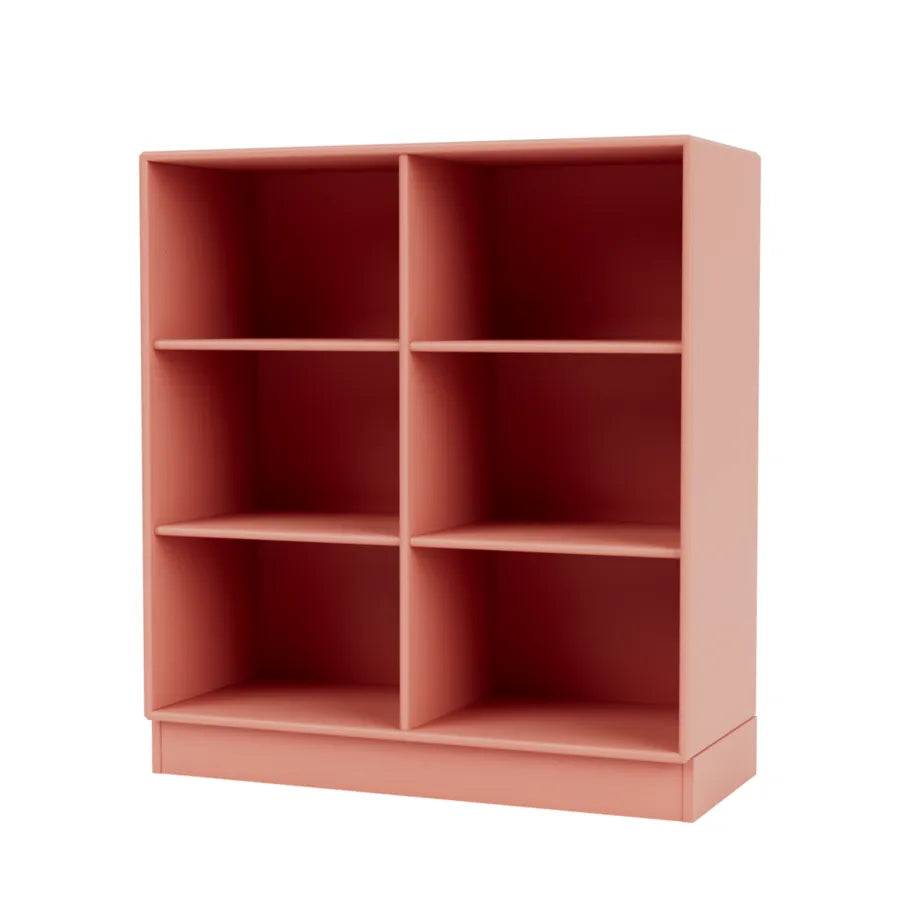 1113 reol inkl. sokkel fra Montana Rhubarb / Sokkel 7 cm - Jacobsen Plus