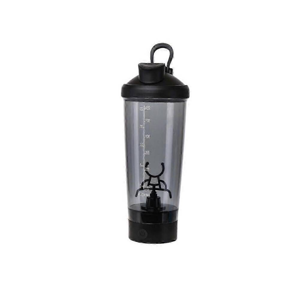 (A, Black) Portable Electric Protein Shaker Bottle - Free Your Hands