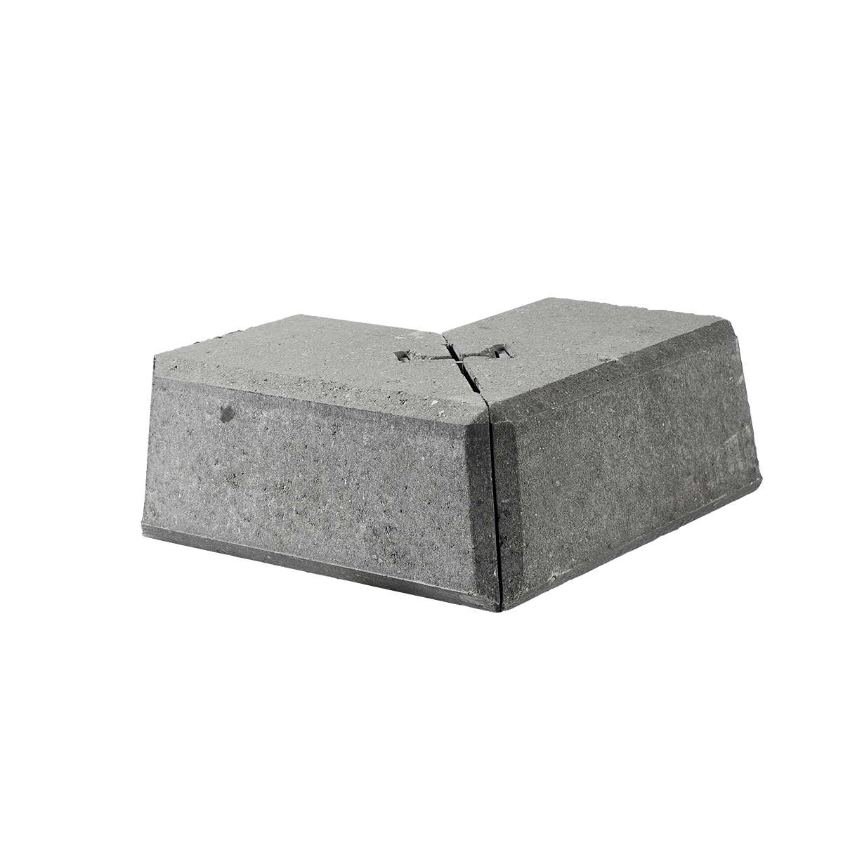 IBF Danblokke hjørner Type 2 42x42x27x17 cm Sjælland / Grå