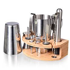 Esmula Cocktailshakerset, 750 ml 12 delar rostfritt stål bartender kit gåva för män, kvinnor, vänner, hem snygg bar verktygsset med cocktail recepthäfte (rostfritt stål)