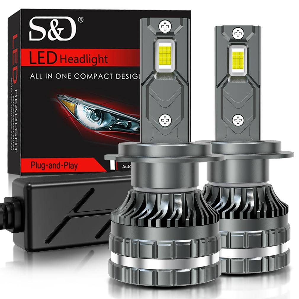 2st H7 H4 Led Strålkastarlampor 6000K H1 H3 H8 H11 Led 9005 HB3 9006 HB4 Autolampa 9012 Hir2 Högeffekt 200W 160000LM Canbus CSP Chips Pannlampa