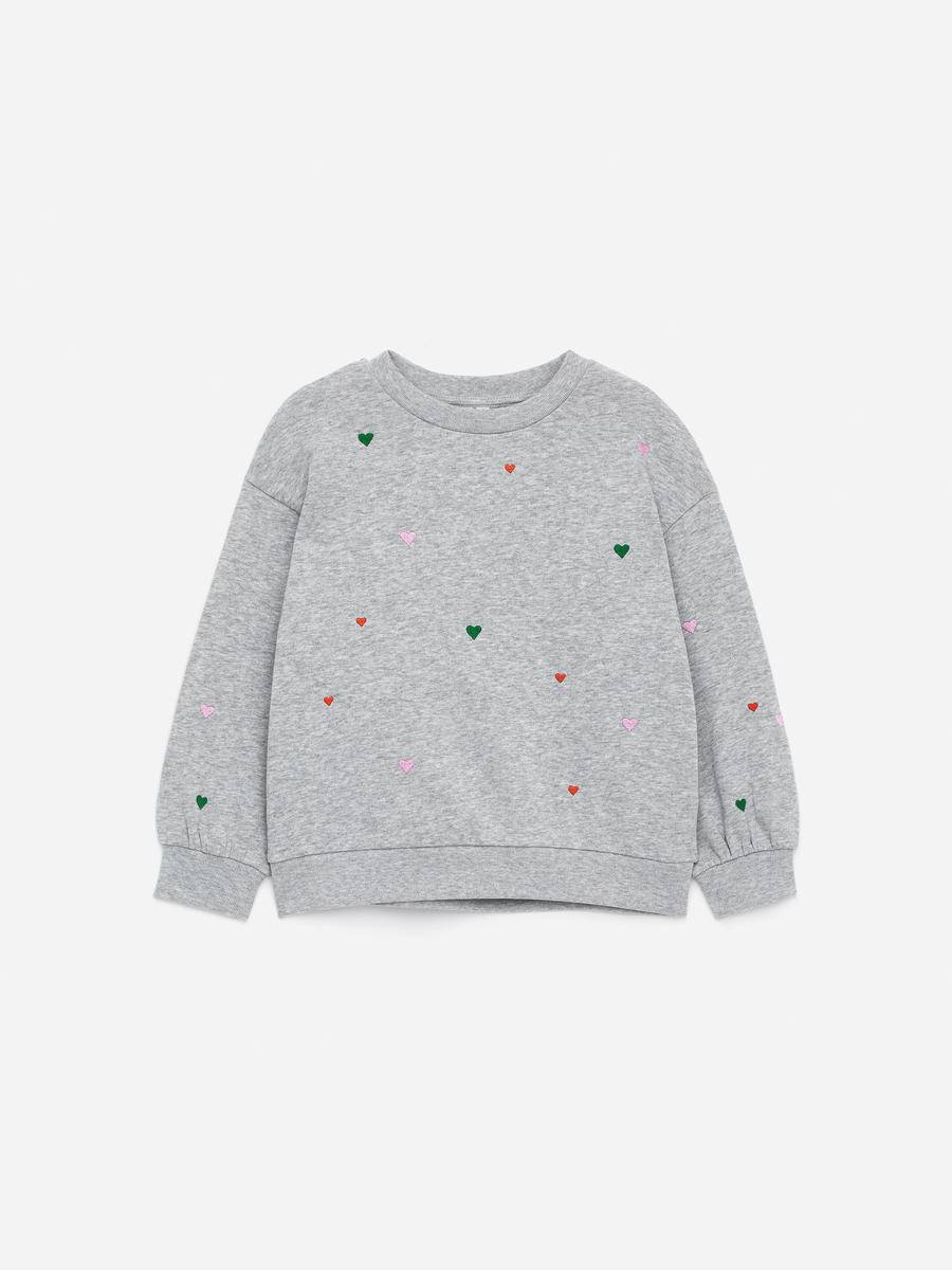 ARKET Embroidered Sweatshirt -Grey, 110/116