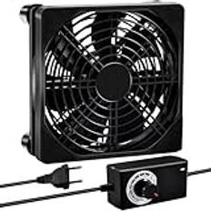Joycabin 120 mm fläkt 12 V husfläkt, datorfläkt med hastighetskontroll, AC 220 V 240 V fläkt, PC-fläkt, borstlös kylfläkt för PC dator bärbar dator, TV-box, AV-kabin, router