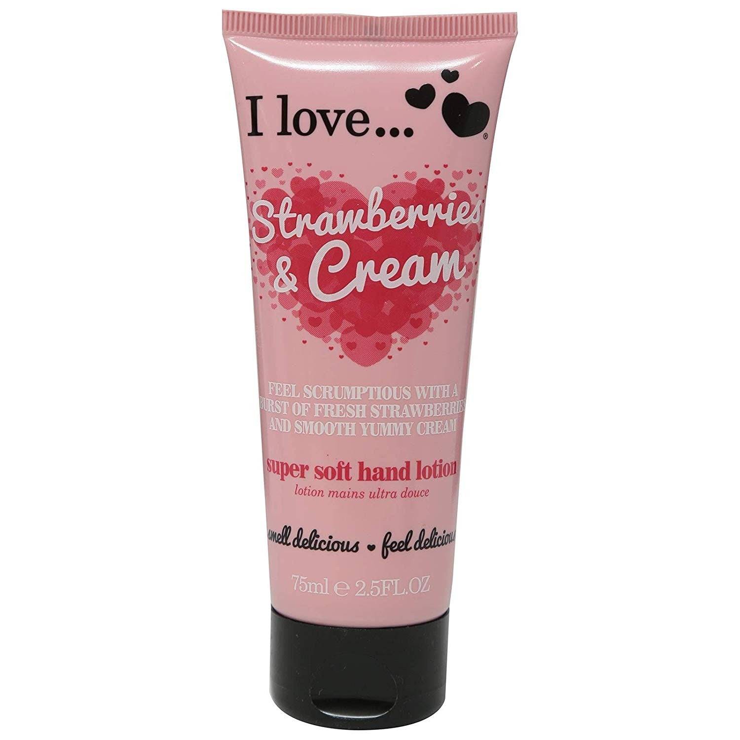 I Love... Jordgubbar och handkräm 75ml