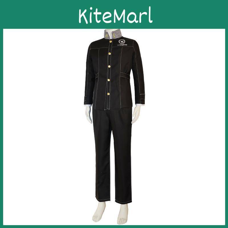 Persona 4 Golden Narukami Yu Cosplay Kostym Snygg Anime Uniform cm white