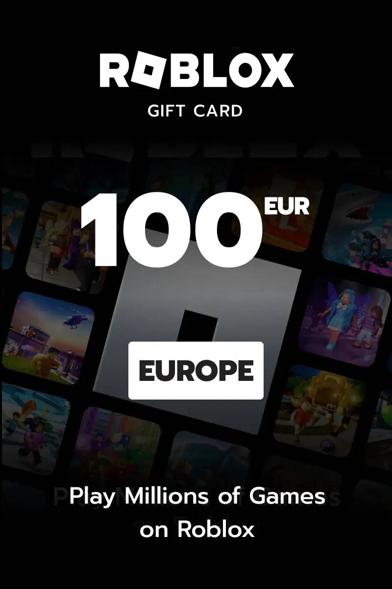 Roblox €100 EUR Gift Card (EU) - Digital Code.