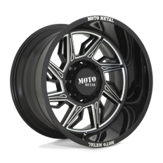 MOTO Metal MO997 HURRICANE Gloss Black Milled - Left Directional 22X12 6X139.7 (BS 4.77) CB 106.10