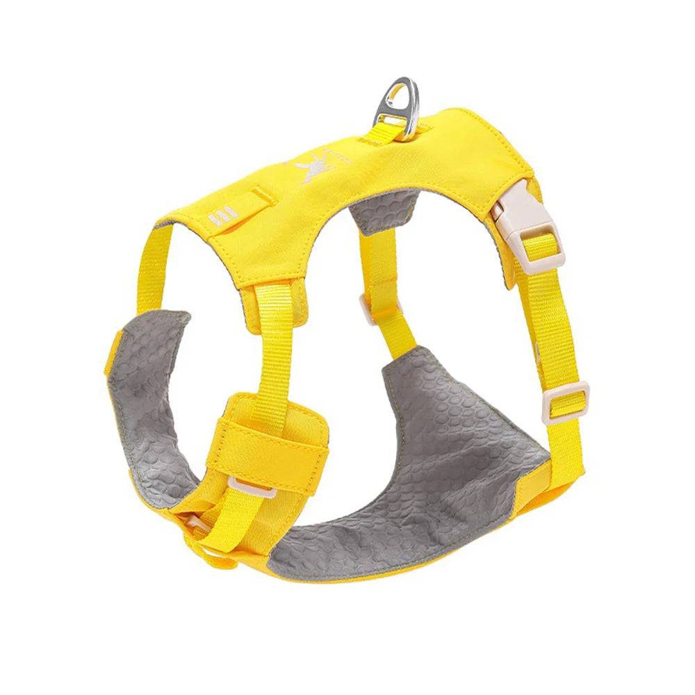 Anti-Pull Escape-Proof Dog Harness & Leash Set | Lightweight | XS–XL | 14 Colours - Yellow / S (S)