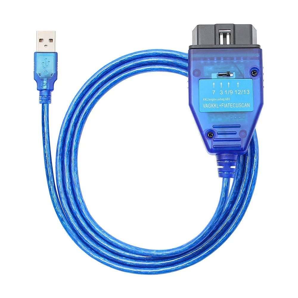 VAG KKL + Fiat ECU Scan Tool med 4-vägs switch och FTDI FT232RL Chip