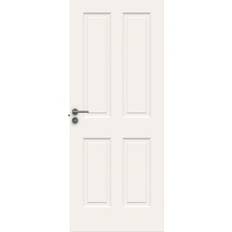 Swedoor Advance-Line Compact 04 massiv dannebrogsdør, hvid - 72,5 x 194 cm (M8x20)