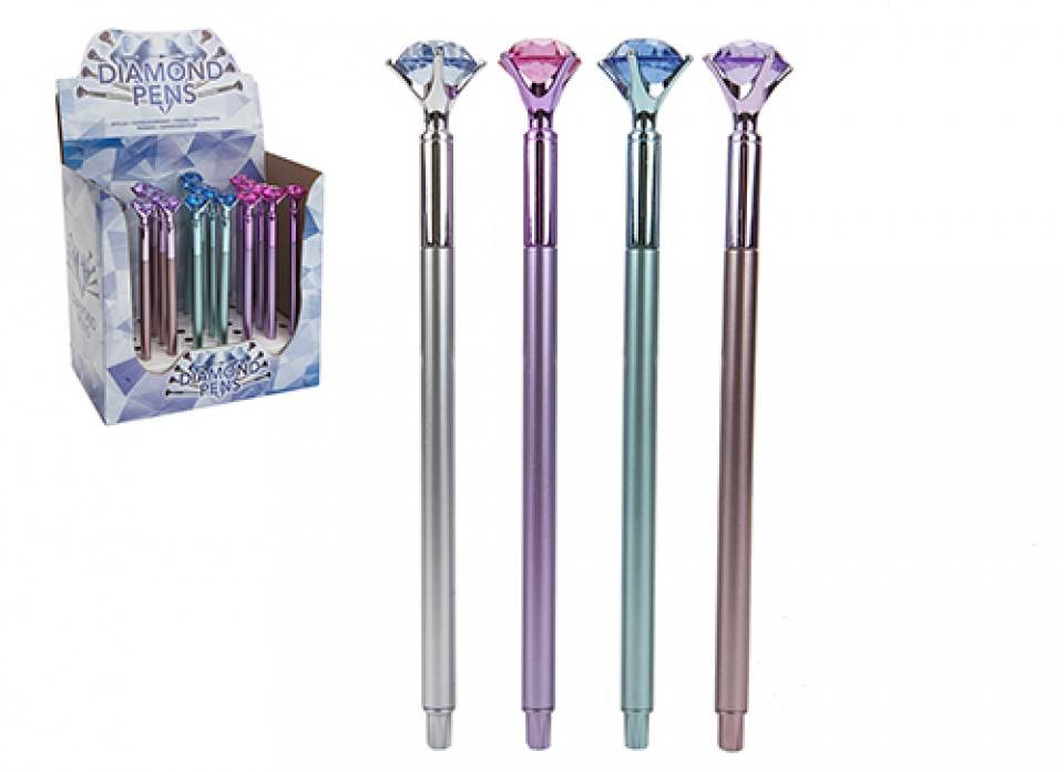 Bläckpenna med diamant (Lila)