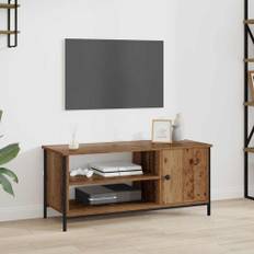 TV-skåp med hylla Gammalt trä 100 x 40 x 45 cm Konstruerat trä