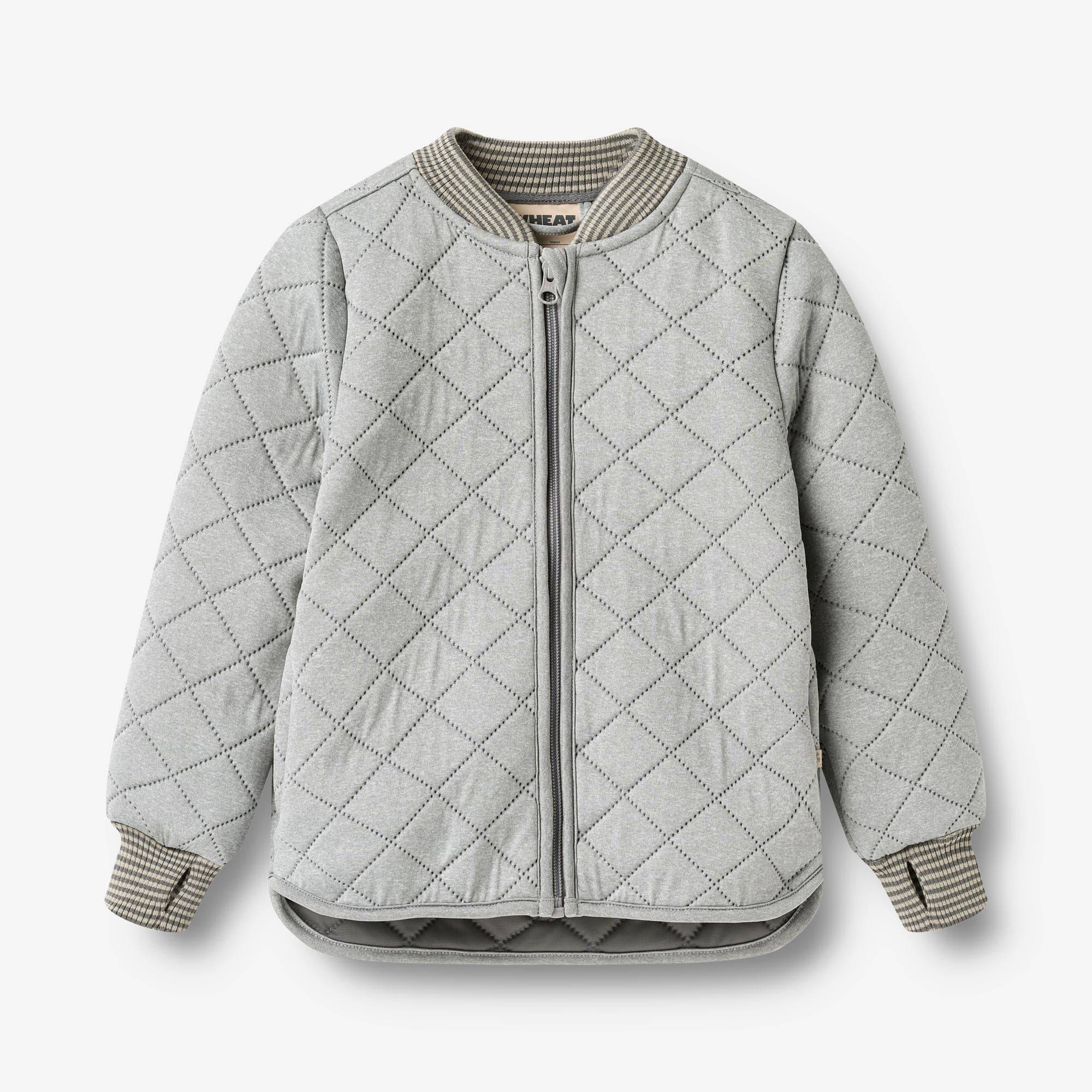 WHEAT® - Termojakke Loui - flint melange - Str 128.